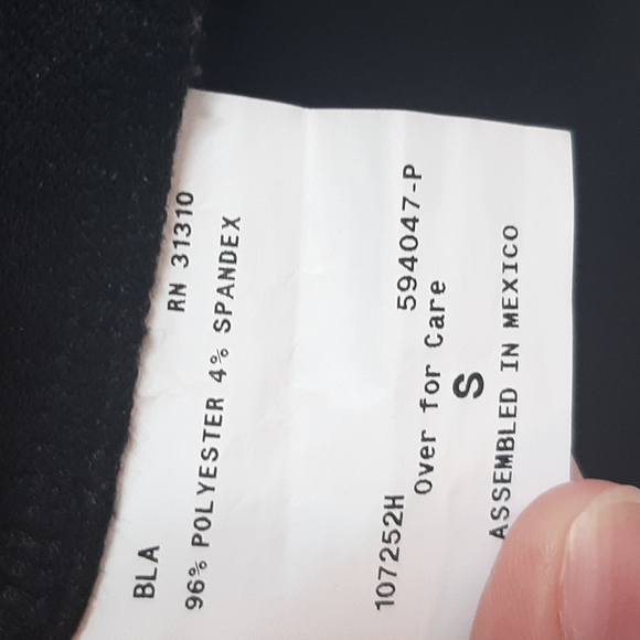 Black Flare Sleeve Top - Picture 5 of 6